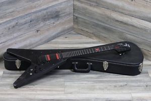 RARE! Gibson Flying V Voodoo Guitar Black and Red Juju + Hard Case