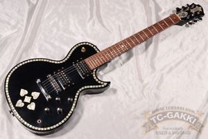 Zepher ZST-70 1990s Black Used Guitar w/Softcase Free Shipping from Japan #Rg109