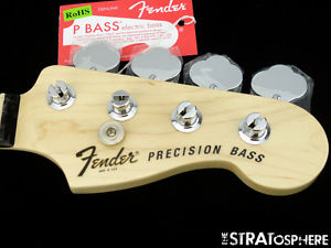 Fender USA Tony Franklin Precision Fretless Precision P BASS NECK+ TUNERS Ebony