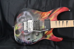 JACKSN DK2 GUITAR W/ CUSTOM ZOMBIE MURAL