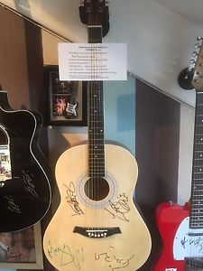 Rolling Stones Signed Acoustic Guitar