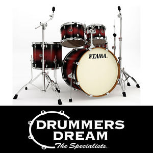 Brand New TAMA Silverstar 5pc Trans Red Burst Lacquer Drum kit with Hardware