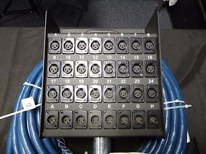 Whirlwind USA model ME-24-8-XL-100 stage box / snake, box to fan, 100ft