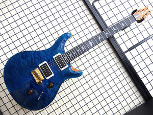 Paul Reed Smith Wood Library Custom24 10Top 2014 Blue Matteo PRS E-Guitar