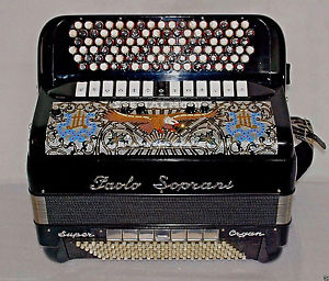 Paolo Soprani Super Organ 6 Row Button B-System Accordion Cassotto + + + + +