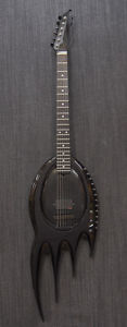 ZODIAC Black Fire Black with Original Hard Case E-Guitar Free Shipping