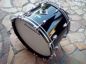 LUDWIG  22" BASS DRUM BLACK CORTEX VINTAGE 1976