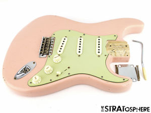Fender Custom Shop Postmodern Relic Stratocaster LOADED BODY Strat Shell Pink
