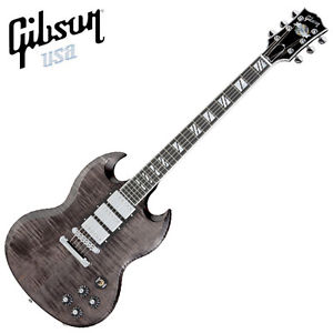 Gibson SG Supra 3 Humbuckers Piezo 24 Fret 24F Electric Guitar Translucent Black