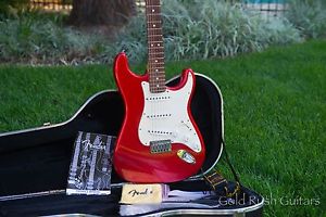 2001 Fender American Standard Stratocaster Red Made In USA w/ Case