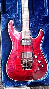 SCHECTER HELLRAISER C1 FR S GUITAR SUSTAINIAC / SUSTAINER FLOYD ROSE EMG 81 CASE