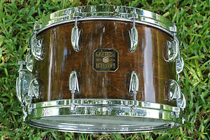 1980's GRETSCH USA Jasper Era WALNUT 8X14 4155 SNARE DRUM for YOUR SET! #A227
