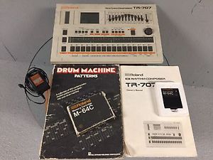 1984 ROLAND TR-707 W/Memory Card +Manuals-stored since 1992 "TIME-CAPSULE"