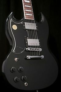Gibson 2017 SG Standard T LEFTY Ebony Black With Hard Case