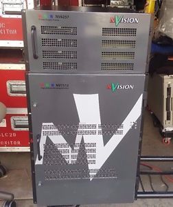 Nvision NV7512 Digital Audio Routing Switcher + Nvision NV6257 PowerSupply Frame