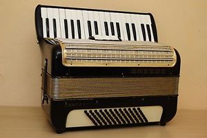 Accordion Hohner Concerto II 72 bass Akkordeon Fisarmonica Black Free Shipping!