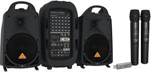 Behringer EUROPORT PPA2000BT - 2000W 8-Channel PA System + Behringer ULM202-USB