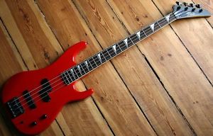 VINTAGE 90s FENIX BY YOUNG CHANG ROCK BASS FERRARI RED MIT SHARK TOOTH EINLAGEN