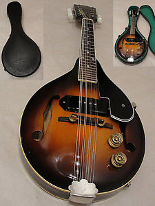1950 Gibson EM-150 Acoustic Electric Mandolin w GEIB MasterKraft Hard Case Sun