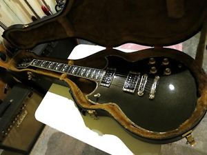 YAMAHA 1988 SG-3000 Custom Black Metallic guitar w/Hard case/456