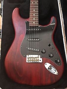 RARE!! Fender Stratocaster American Standard Hand Stained Wine Red Ash