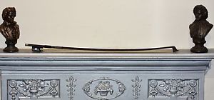 vintage cello bow 4/4 Stamped "W.E. Hill & Sons" 925 silver fitted octagonal