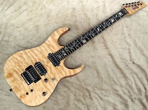 Ibanez j custom RG8420QD Natural color floyd rose electric guitar 6 string