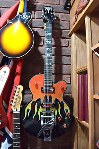 Lightly Used Gibson Epiphone Limited Edition Flamekat Electric Guitar Inv# RG35