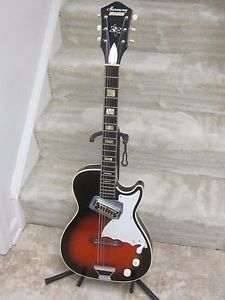 Vintage Harmony Stratotone H47- early 1960's,superclean,original case,one mod