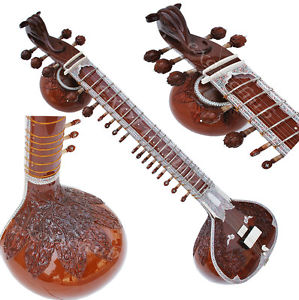 GANESHA SITAR~DOUBLE TUMBA~FIBER BOX~RAVI SHANKAR STYLE~CONCERT QUALITY~TANPURA~
