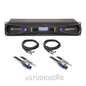 Crown Audio XLS 2502 Stereo Power Amplifier (775W at 4 Ohm) with Cables