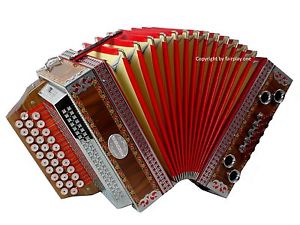 Steirische Harmonika Oberhorner, G-C-F, klein,handlich, nur 5,2kg