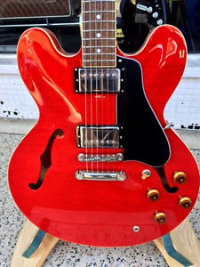 For-sale-NEW-Tokai-UES138-ES335-Cherry-red-dot-marker-stop-tailpiec GUITAR