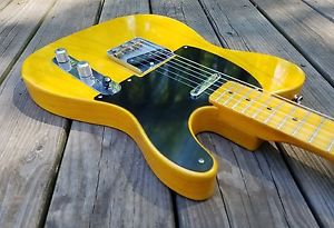 MJT Fender Lic. 50s Style Blackguard Telecaster Aged Nitro Relic Lollar Pickups