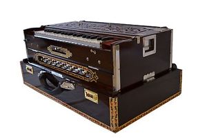 BINA SCALECHANGER HARMONIUM TEAK WOOD~TRIPPLE REED~BASS/MALE/FEMALE~BAJA~PETI