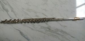 Yamaha Allegro step up flute silver with gold lip plate and extended foot