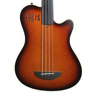 1999 Godin A4 Fretless Semi-Acoustic Electric Bass Sunburst