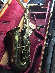 1946 KING ZEPHYR Alto SAXOPHONE SAX Mother Of Pearl Ugly Finish Peeling As Is
