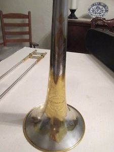 Trombone--C.G.Conn--Gold & Silver plated--Vintage