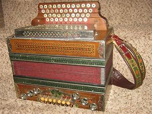 Anton Mervar 1923 Cleveland 4 Row Diatonic Button Box Accordion G,C,F,Bb