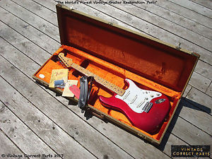 Vintage 1987 Fender 1957 Reissue V0 Stratocaster CANDY APPLE RED AVRI Strat 1986