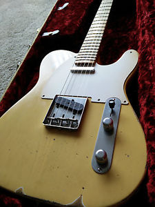 Fender Road Worn 50s Telecaster Electric Guitar Blonde WITH FENDER HARD CASE!