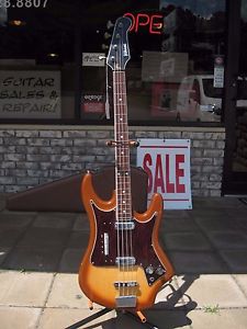 USED Vintage Crucianelli Panaramic Electric Bass Guitar w/ Case! Made in Italy!