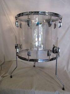 LUDWIG 16 X 18  CLEAR VISTALITE FLOOR TOM  B/O VINTAGE 80'S