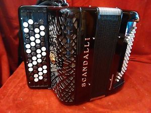 NEW Scandalli Chromatic CBA C System Accordion C 111 Black Converter M 50(4)/72