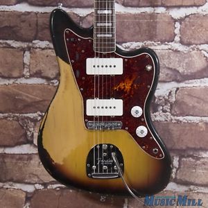 Vintage 1969 Fender Jazzmaster Electric Guitar Sunburst w/OHSC Mastery Bridge