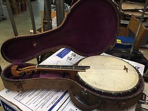 Pre EPIPHONE Banjo RARE 1910s A STATHOPOULO ANTIQUE 4 STRING BANJO NY NEW YORK