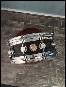 DW Black Ice Edge Snare Drum Maple/Metal Excellent