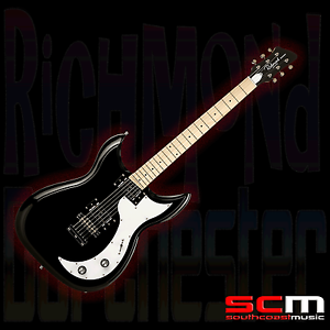 RICHMOND DORCHESTER ELECTRIC GUITAR BLACK GLOSS MAPLE FRETBOARD CHEAPER THAN USA