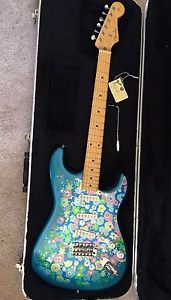 2002 Fender Blue Floral Flower-Power Stratocaster  Japan Made  GREAT CONDITION